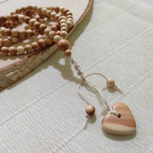 Bahai Praying Beads 95/juniper wood prayer necklace/bahai jewelry