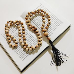 Bahai Praying Beads 95/juniper wood prayer necklace/baha’i gifts