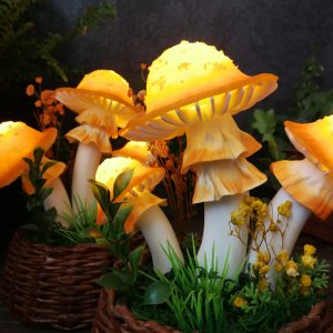 orange mushroom lamp