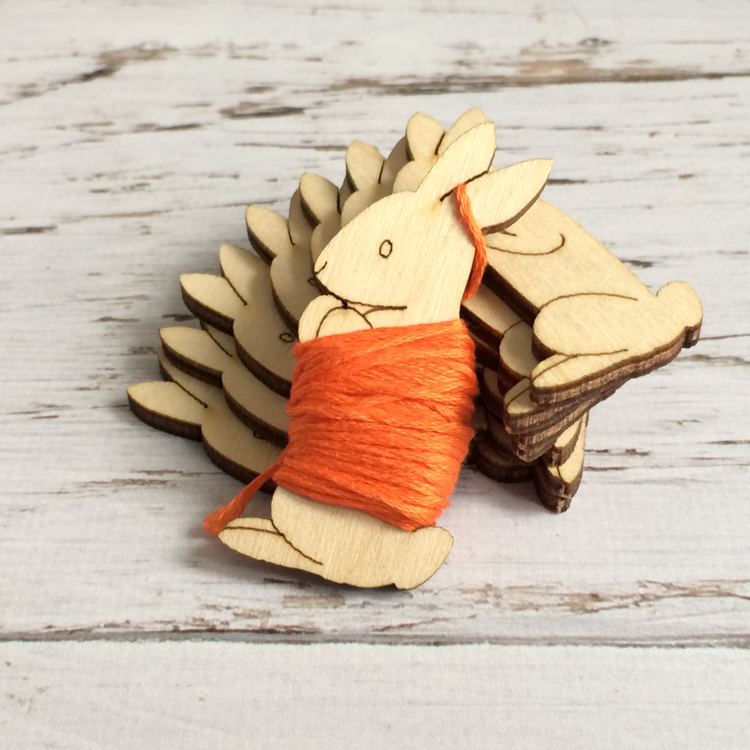 Embroidery Floss Bobbins,10 cute wood bobbins-dogs