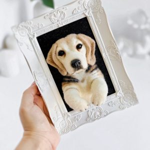 Beagle portrait from photo