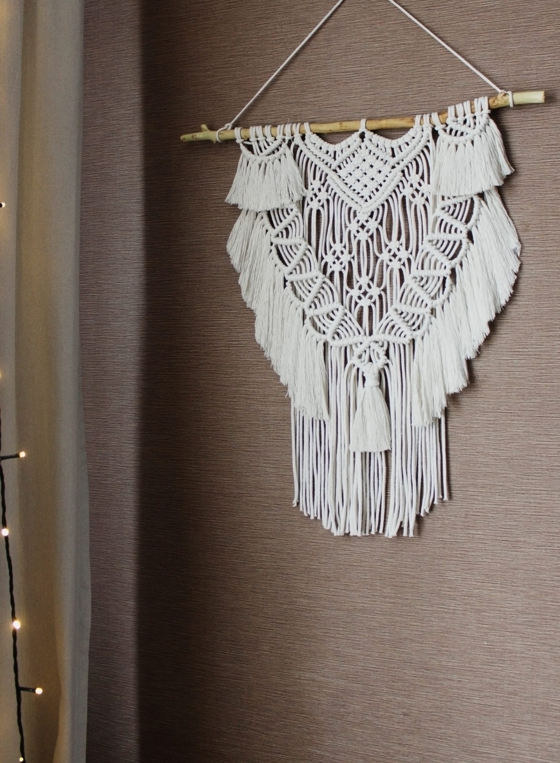 Macrame wall hanging pattern PDF, Wall decor DIY, Boho hanger Tutorial -  Crealandia