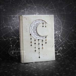 Crescent moon journal Celestial notebook Star diary