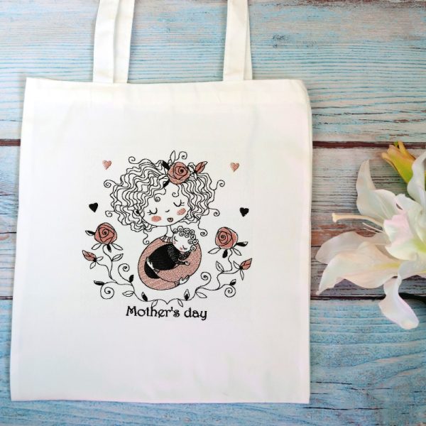 Mother’s day embroidery design 3 sizes, Moms gifs