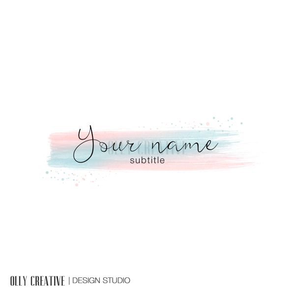 watercolor logo brush