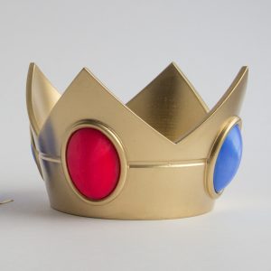 Princess Peach Accessories – Crown, brooch, earrings from Super Mario Bros video game