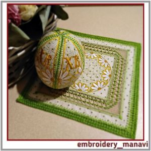 Embroidery Design Easter egg 3D Finished egg 3,2 x 4 For 4×4 hoop