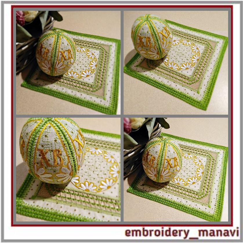 Embroidery Design Easter egg 3D Finished egg 3,2 x 4 For 4x4 hoop 4 Embroidery Design Easter egg 3D Finished egg 3,2 x 4 For 4x4 hoop - Image 4
