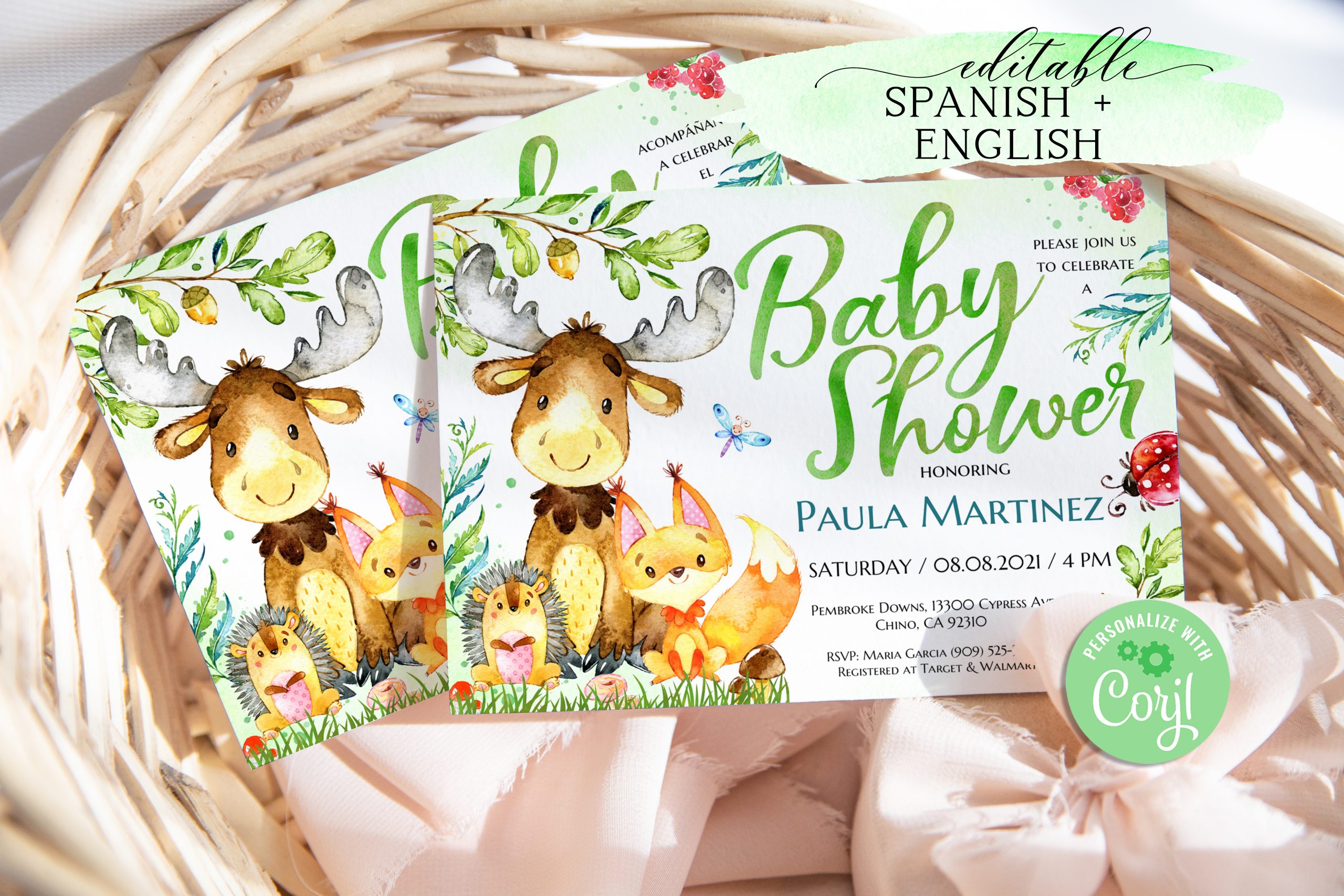 Forest Animals Baby Shower Games, Printable Games, Baby Games Pack, Instant  download - Crealandia