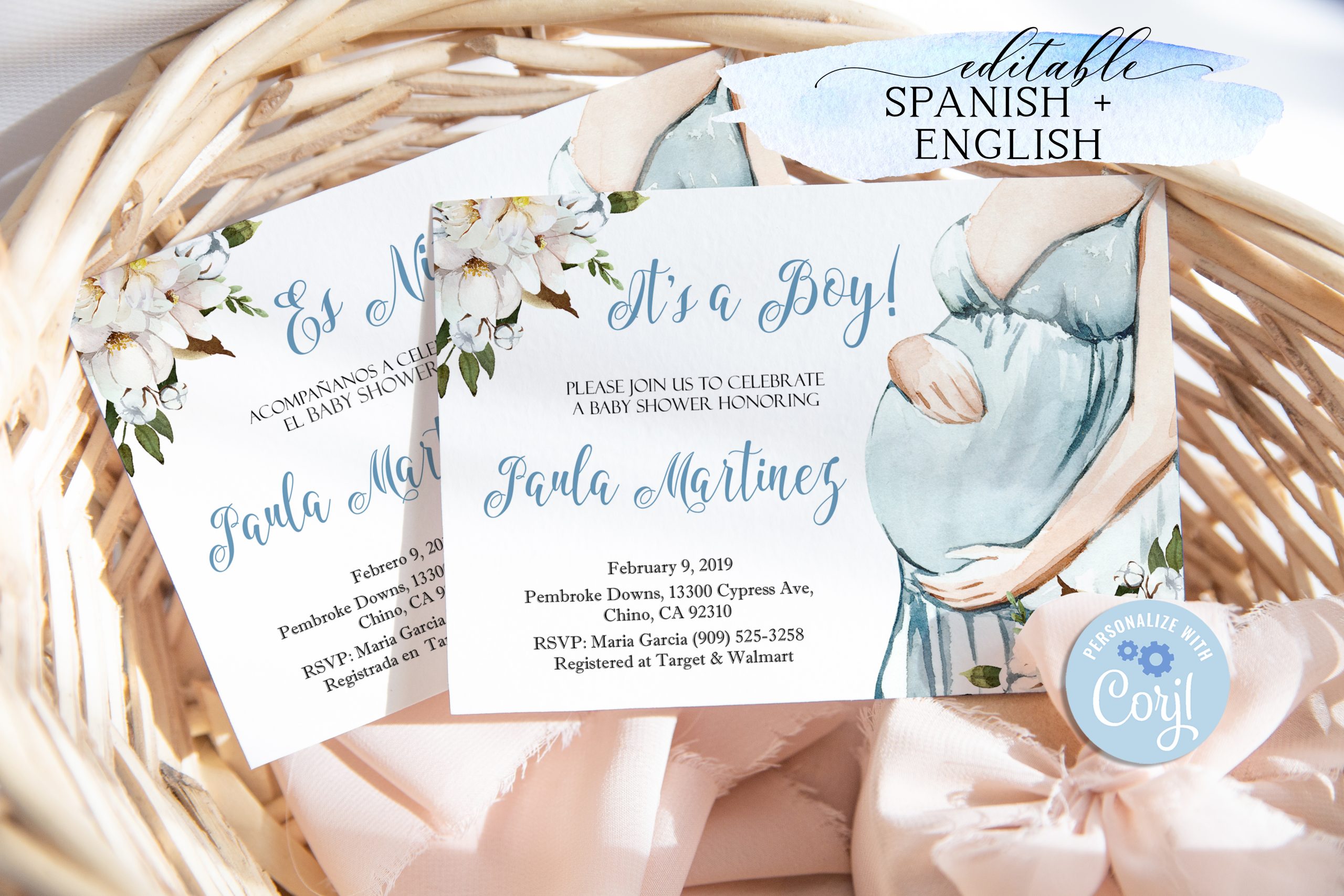 printable boy baby shower invitations template