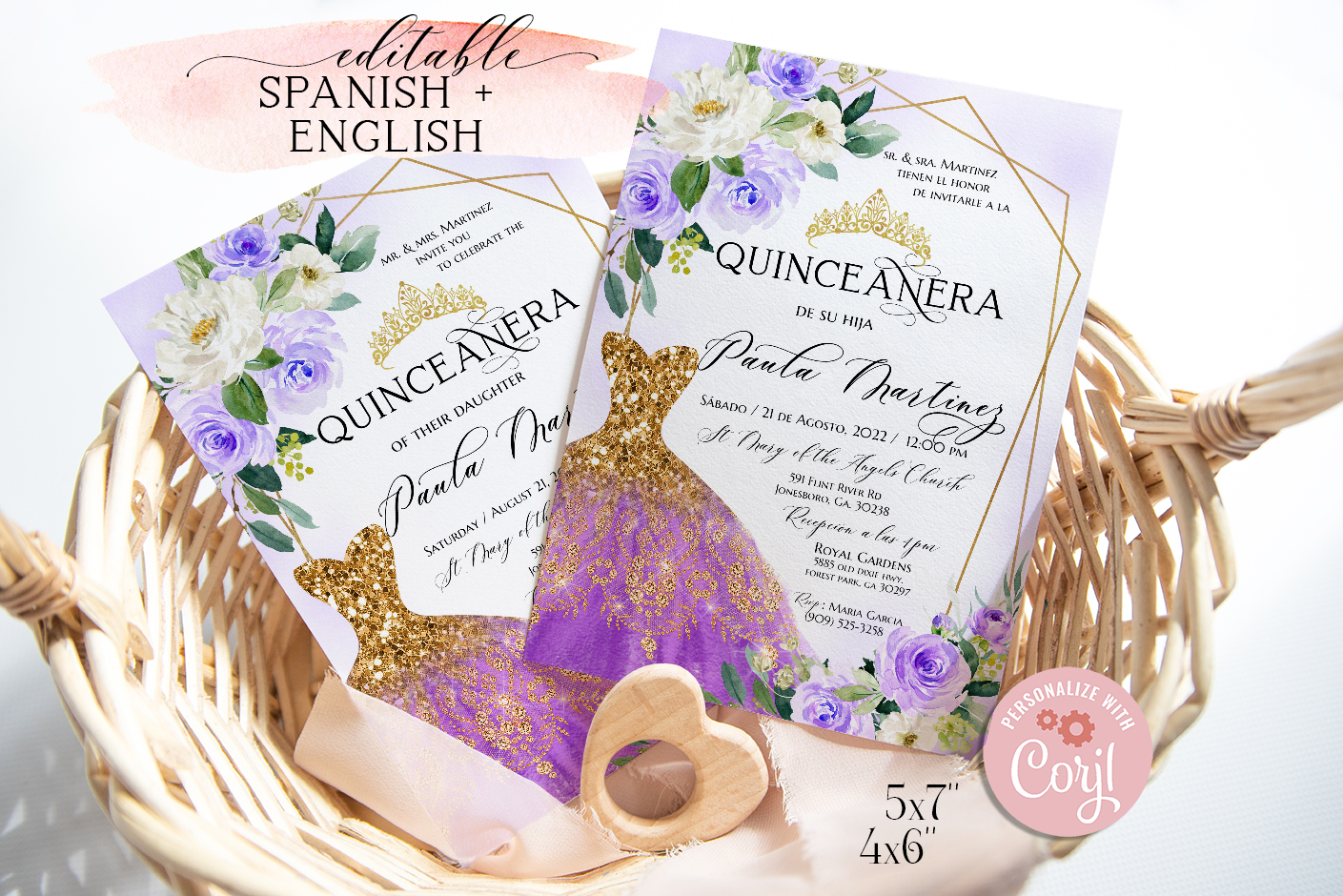 quinceanera invitations quinces cards bilingual spanish