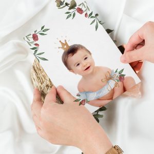Watercolor Baby Birthday Frames Set