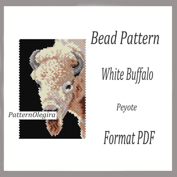 WHITE BUFFALO bead pattern PDF file