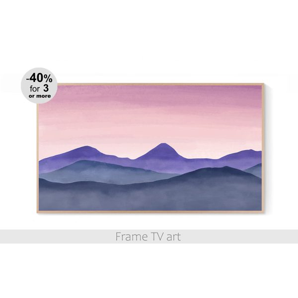 Samsung Frame TV art landscape painting boho 111