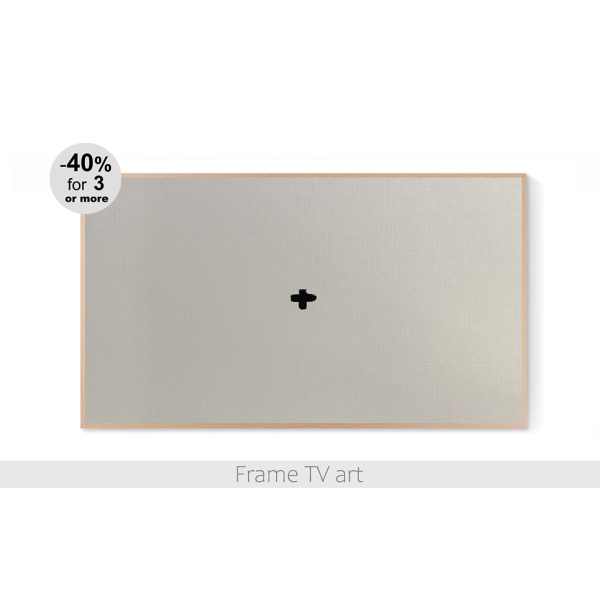 Samsung Frame TV art abstract beige 119