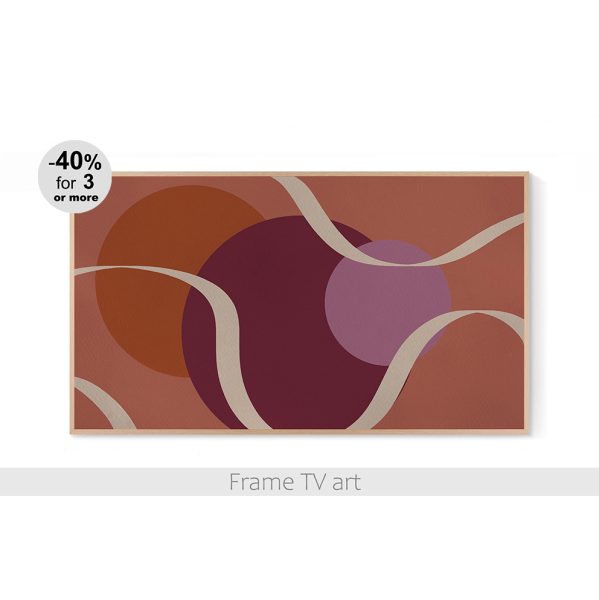 Samsung Frame TV art abstract geometric 142