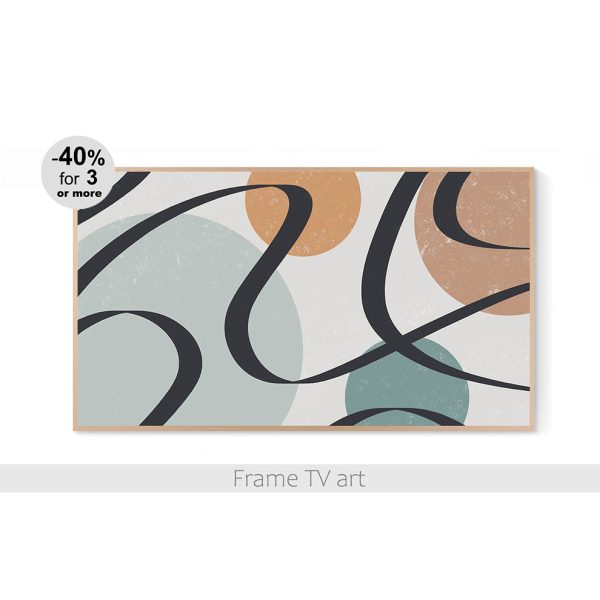 Samsung Frame TV art abstract geometric 146