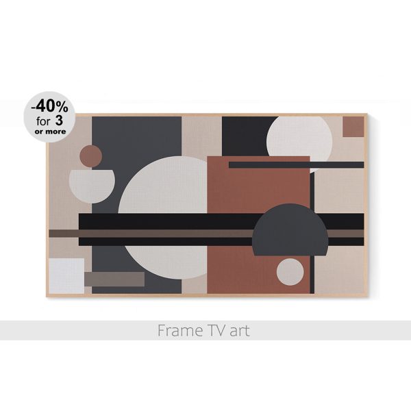 Samsung Frame TV art abstract geometric 150