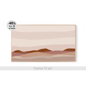 Samsung Frame TV art landscape mountains boho 465