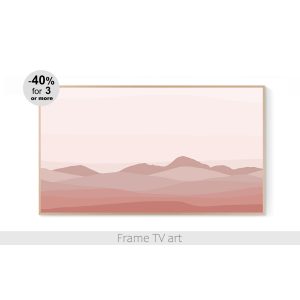 Samsung Frame TV art landscape mountains boho 467