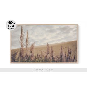 Samsung Frame TV art Pampas Grass landscape 493