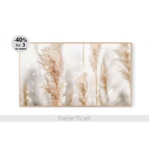 Samsung Frame TV art Pampas Grass landscape 533