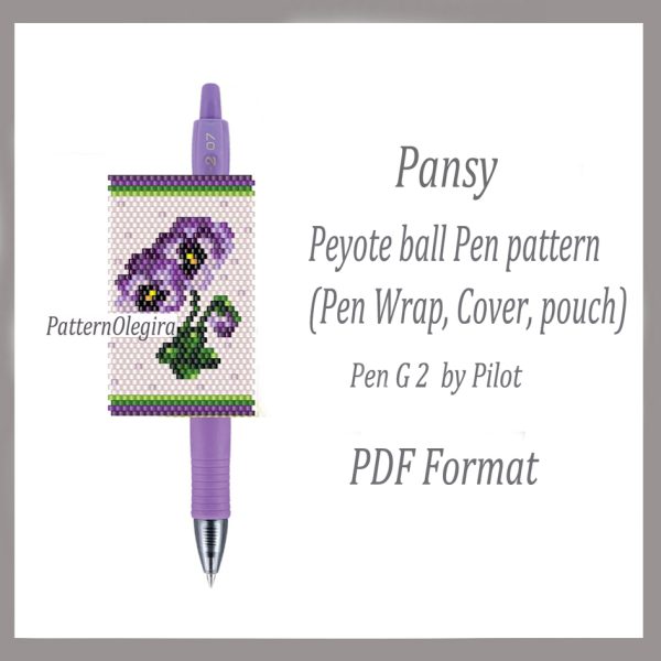 PANSY bead pattern PDF file