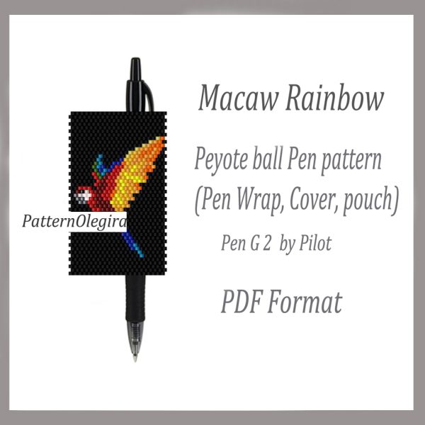 MACAW RAINBOW bead pattern PDF file