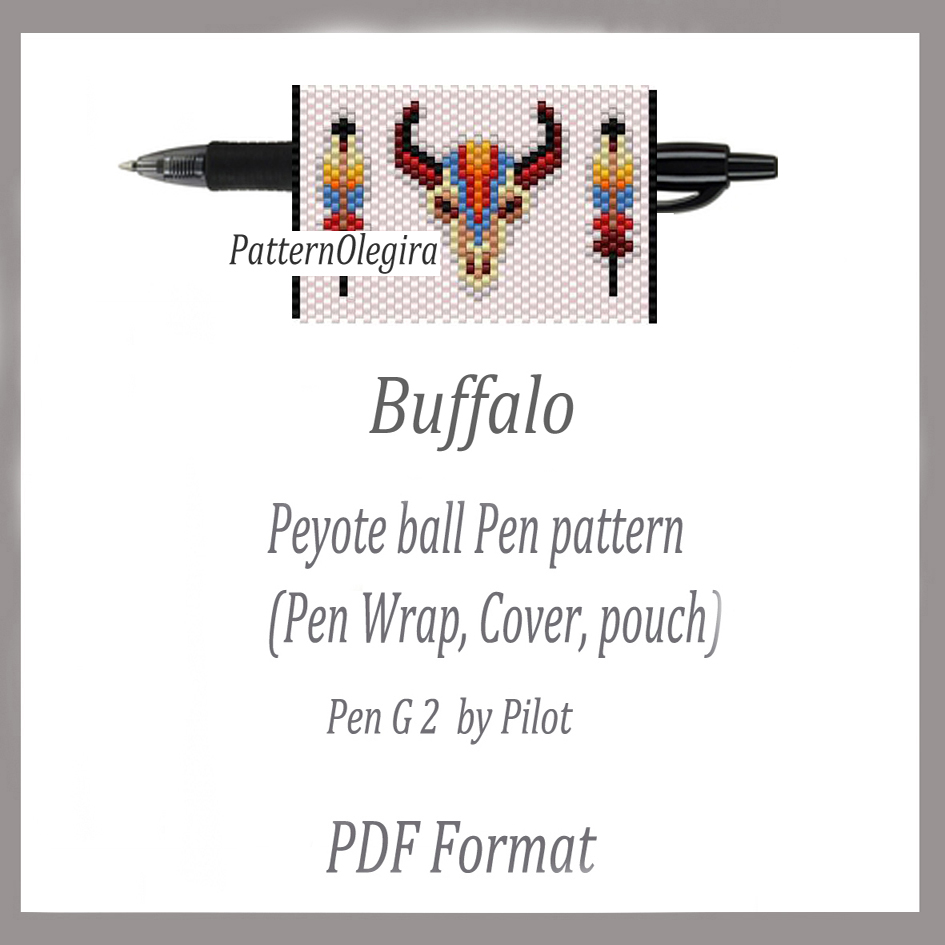 Peyote Beading Pattern pen Wrap/cover Weaving Loom 