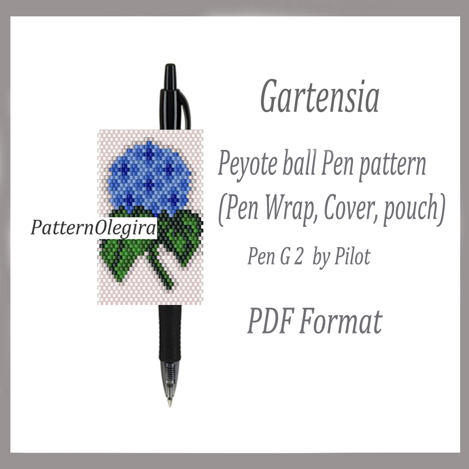 GARTENSIA bead pattern PDF file Bead pen wraps pilot G2 1 GARTENSIA bead pattern PDF file