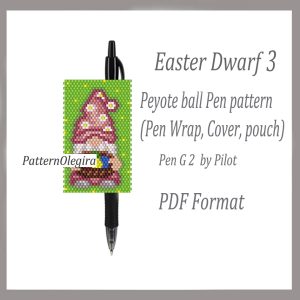 EASTER DWARF 3 bead pattern PDF file