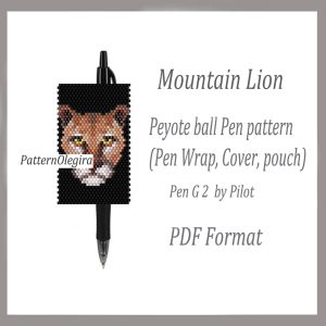 MOUNTAIN LION bead pattern PDF file