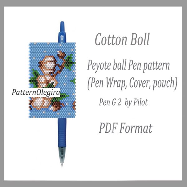 COTTON BOLL bead pattern PDF file