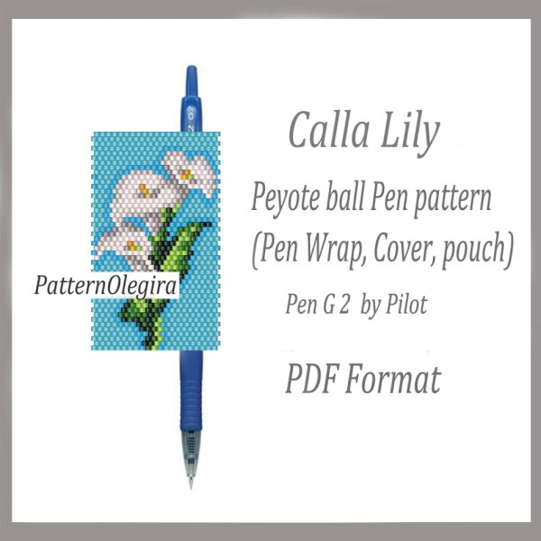 CALLA LILY bead pattern PDF file