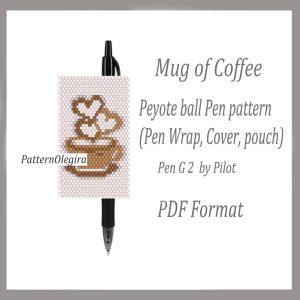 MUG OF COFFEE bead pattern PDF file