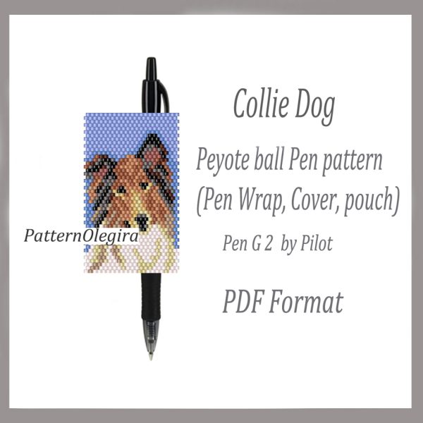 COLLIE DOG bead pattern PDF file