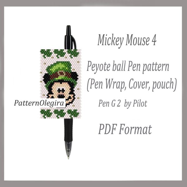 MICKEY MOUSE 4 bead pattern PDF file