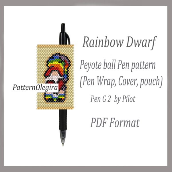 RAINBOW DWARF bead pattern PDF file