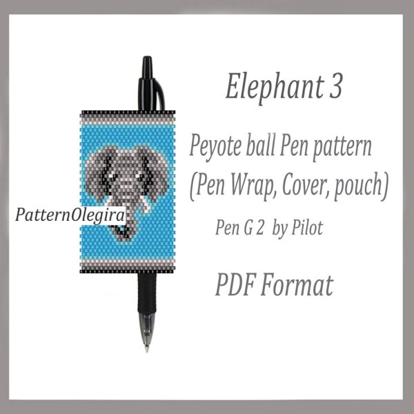 ELEPHANT 3 bead pattern PDF file