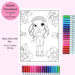 Handmade Marketplace 674 girl coloring page