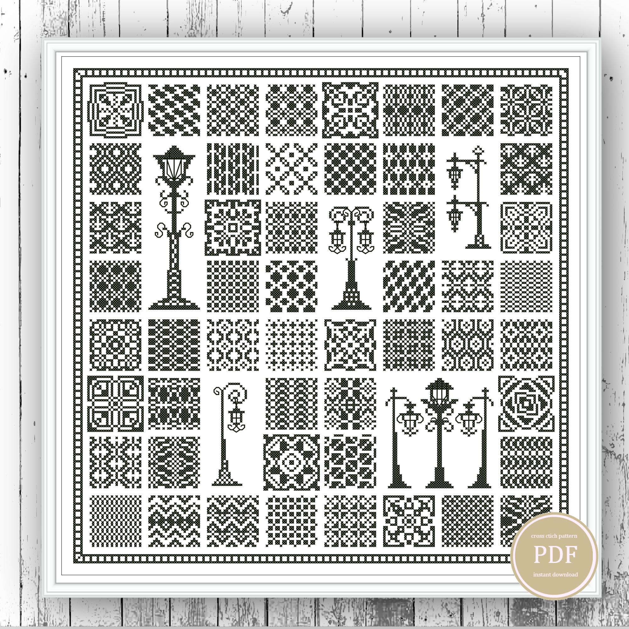 Ornament Sampler - Digital PDF Cross Stitch Pattern