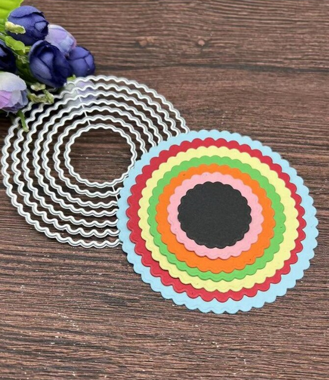 7 pcs Lace Oval Metal Cutting Dies for Scrapbooking, Cut Die Mold,  Scrapbooking Die, Paper Craft Cutting Die - Crealandia