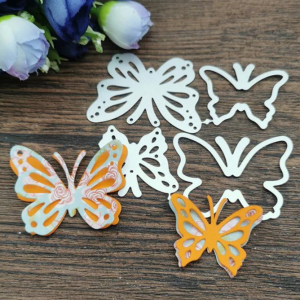 4 pcs Butterfly Metal Cutting Dies for Scrapbooking, Cut Die Mold, Scrapbooking Die, Paper Craft Cutting Die