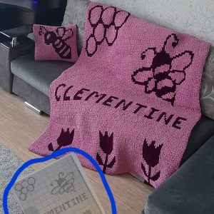 Drawing up an individual pattern for knitting a plaid