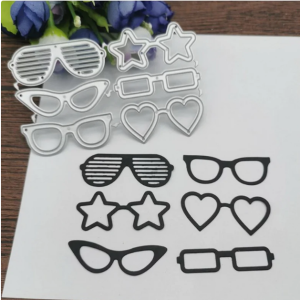 Glasses Star Metal Cutting Dies for Scrapbooking, Cut Die Mold, Scrapbooking Die, Paper Craft Cutting Die
