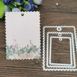 3 Pcs Frame Square Metal Cutting Dies for Scrapbooking, Cut Die Mold, Scrapbooking Die, Paper Craft Cutting Die