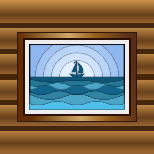 Sea View Multilayered Wall Panel
