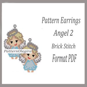 Marché du fait-main 752 ANGEL 2 Earrings bead pattern PDF file