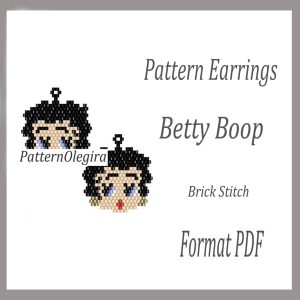 Marché du fait-main 751 BETTY BOOP Earrings pattern