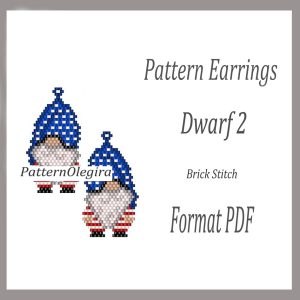 DWARF 2 Earrings bead pattern PDF file